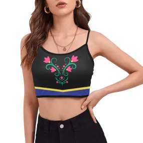 Disney Frozen Anna Women's Spaghetti Strap Crop Top