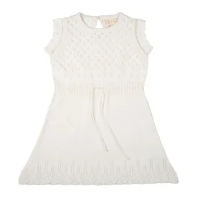 Ditsy Bodice Dress - Milk