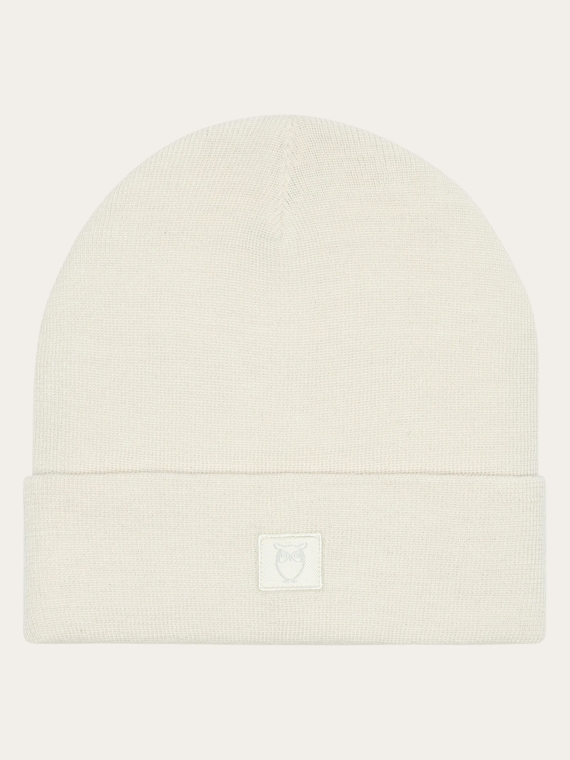 Double layer fine merino wool beanie - RWS - Kelp