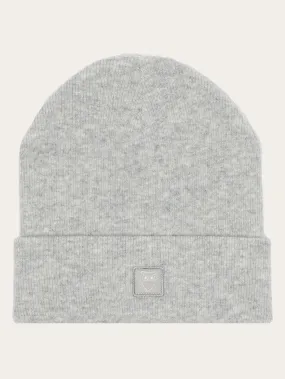 Double layer wool beanie - Grey Melange