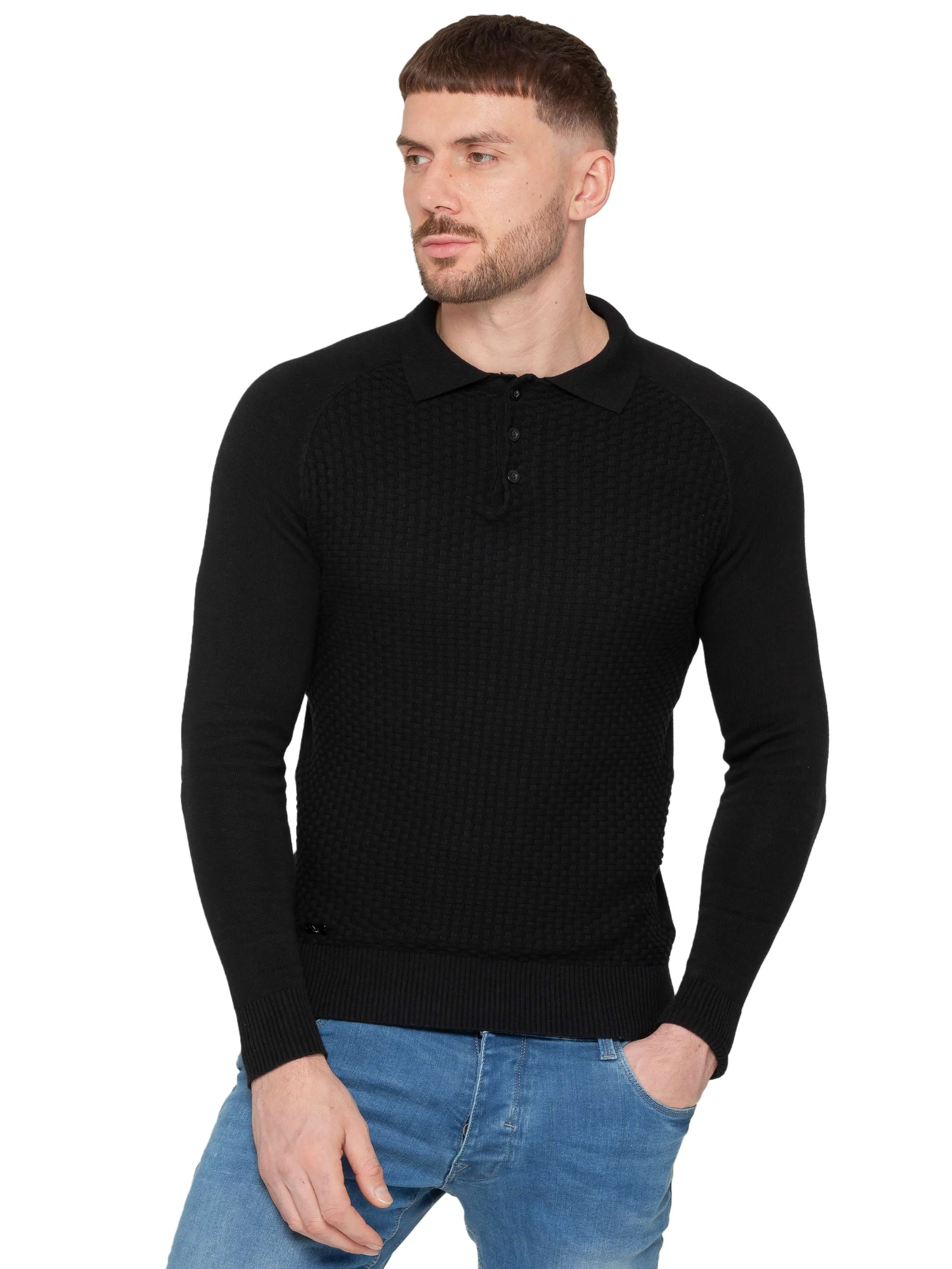 Enzo Milano | Mens Waffle Knit Jumper