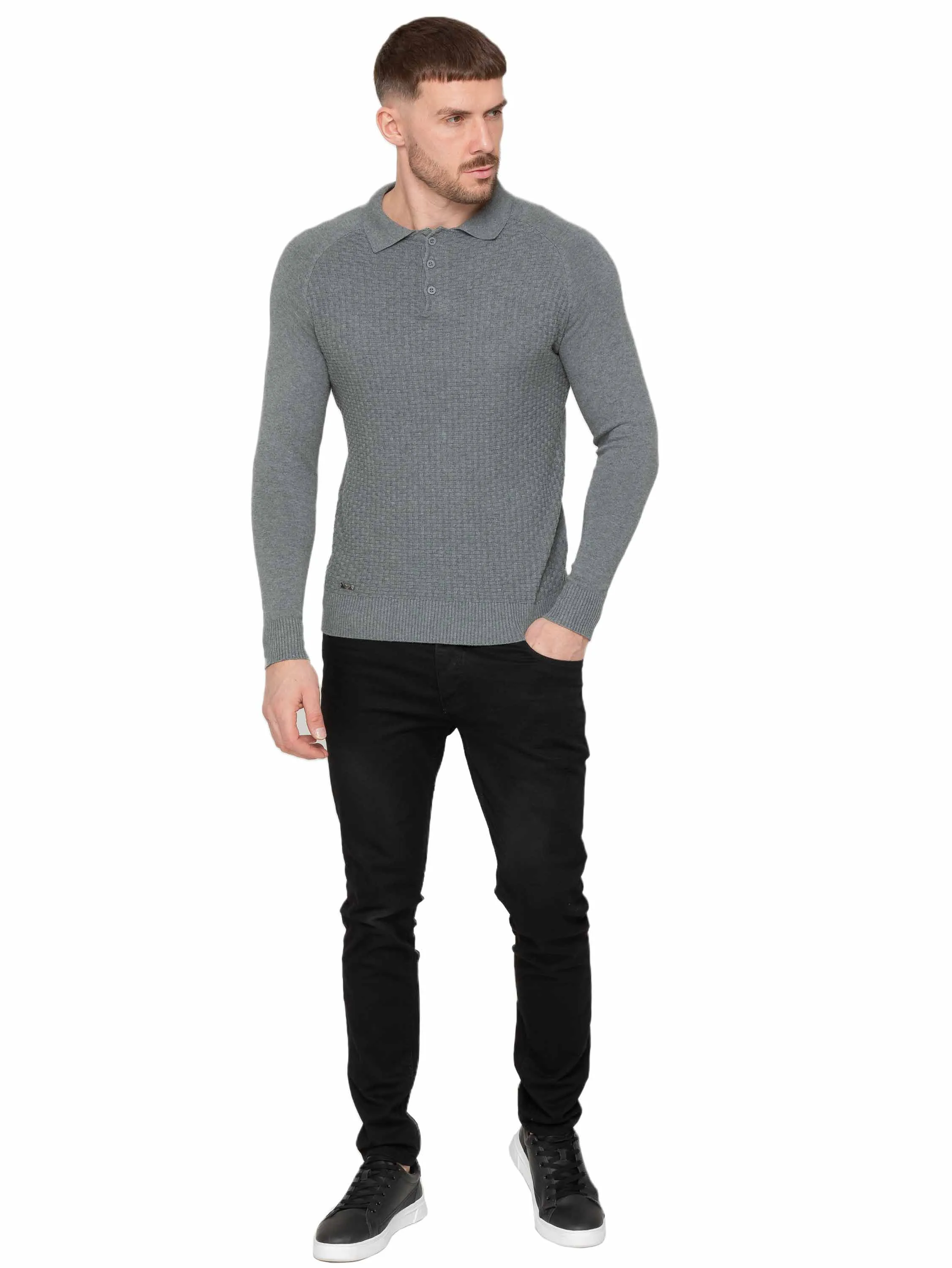 Enzo Milano | Mens Waffle Knit Jumper