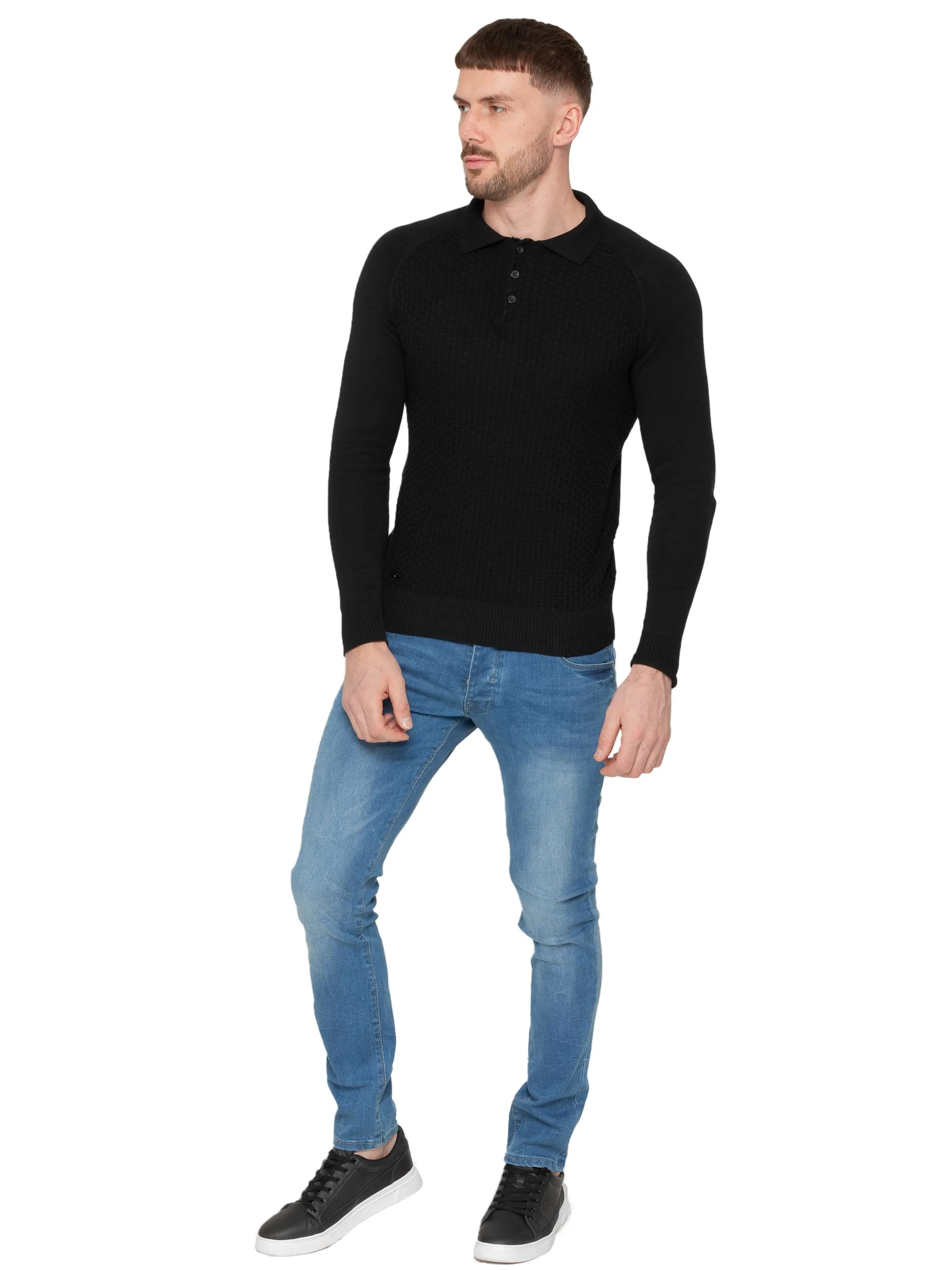 Enzo Milano | Mens Waffle Knit Jumper