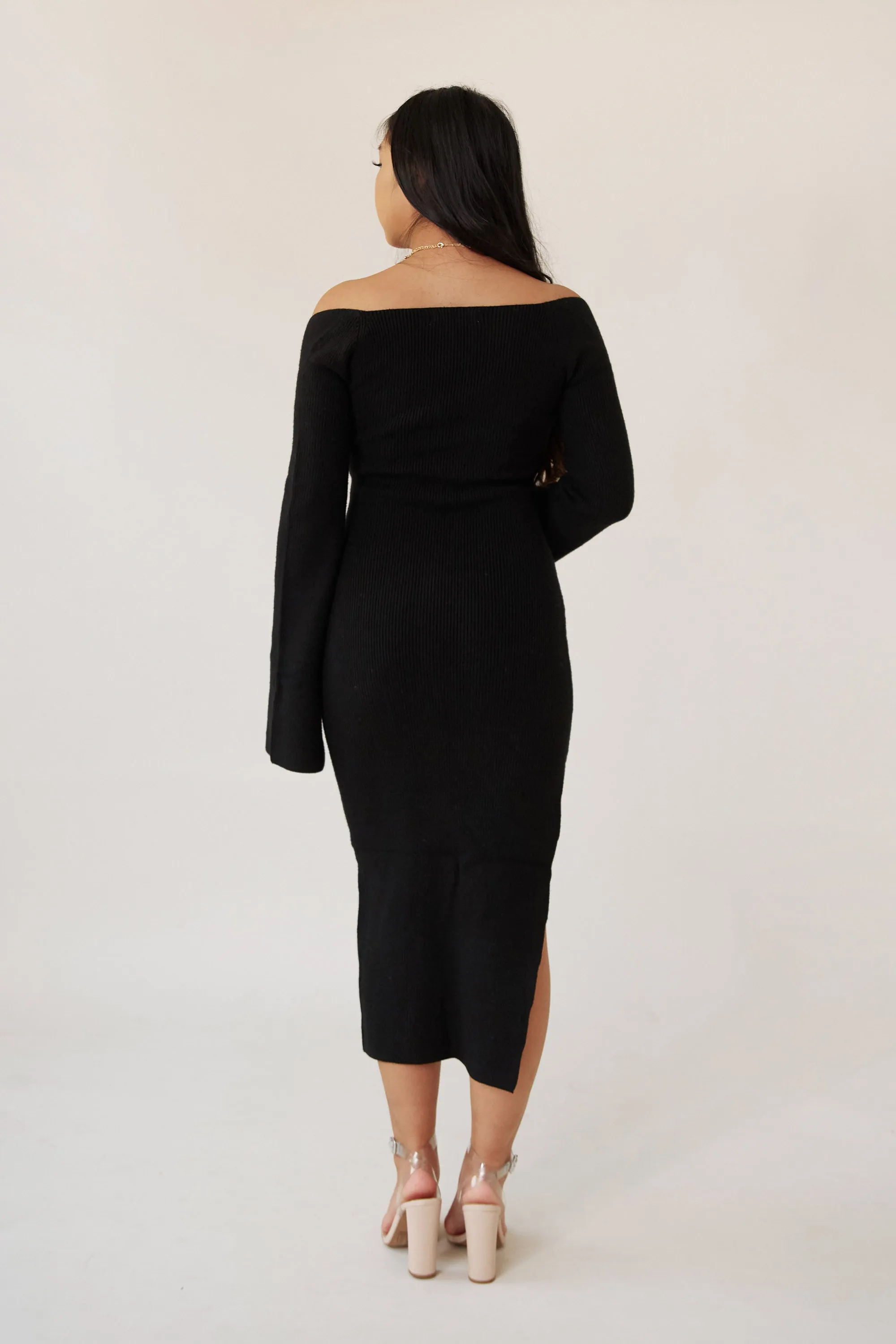 Espresso Martini Knit Dress - Black