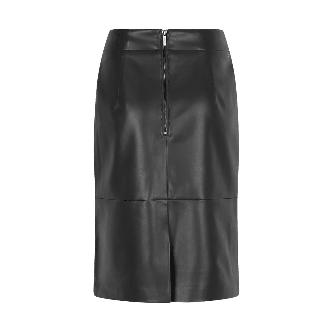 Esqualo Vegan Leather Pencil Skirt | Black