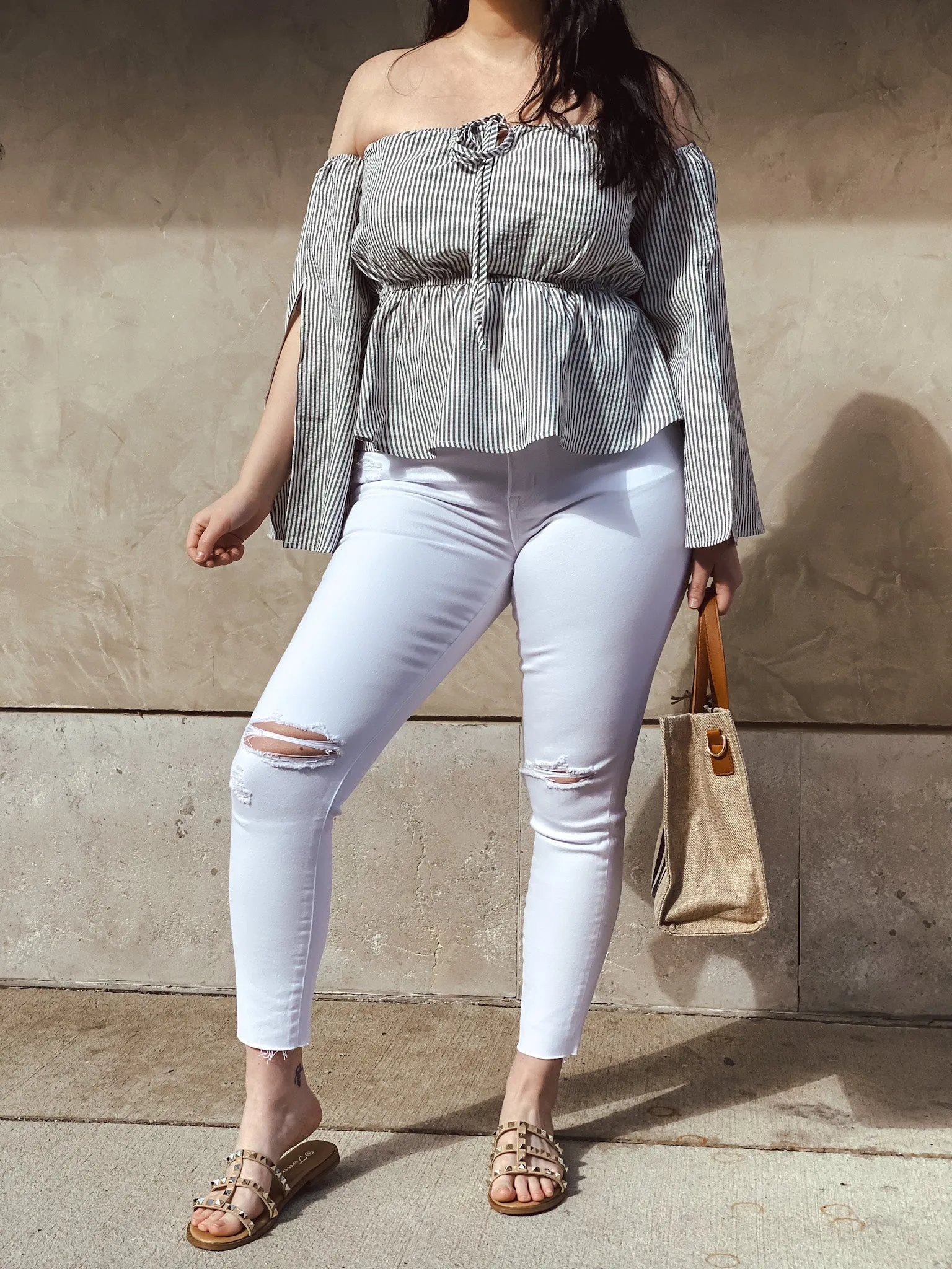 Everyday White Denim Jeans