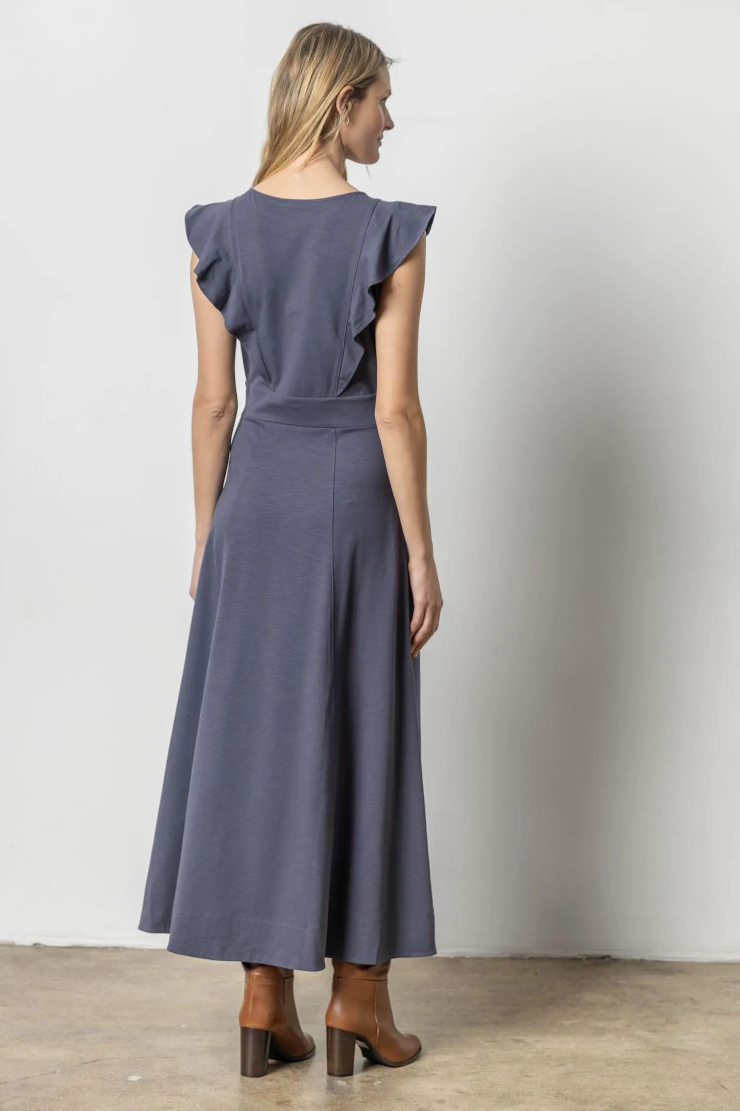 Flounce Trim Maxi Dress | Odyssey