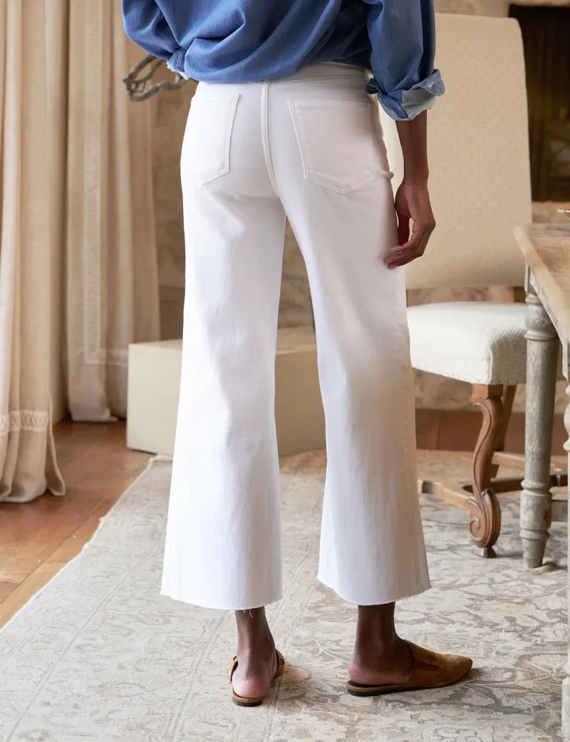 Frank & Eileen - Galway Gaucho in White Denim