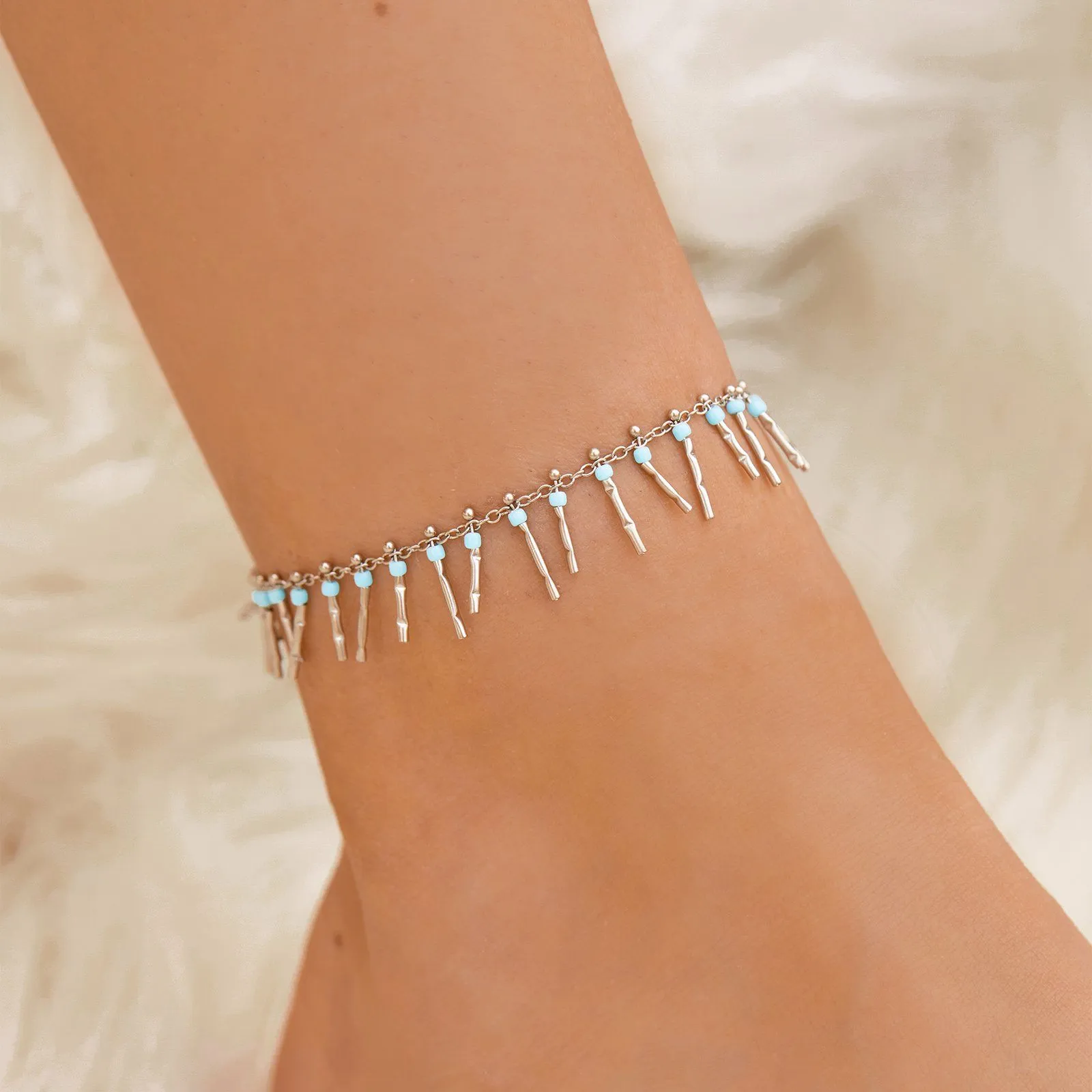 Fringe Bead Anklet