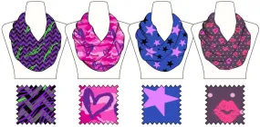 girls funky print infinti lite weight scarf Case of 60