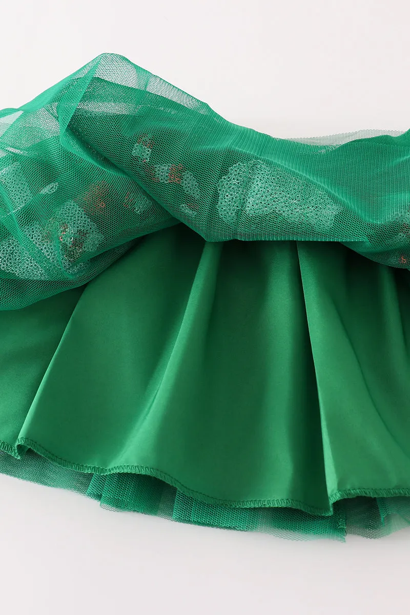 Gree santa claus sequin tutu skirt