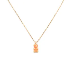 Gummy Neon Necklace | Orange