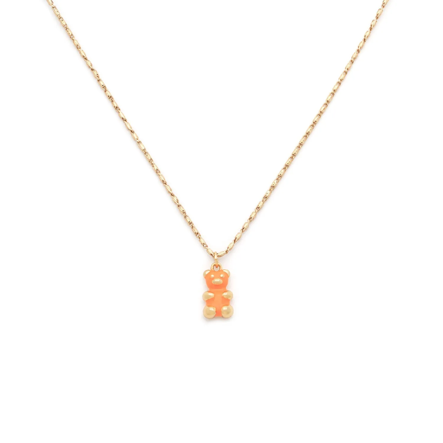 Gummy Neon Necklace | Orange