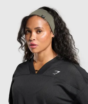 Gymshark Diffuse Single Layer Sweat Headband - Base Green