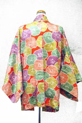 ha0051 haori - haorijJacket -   Japanese vintage jacket silk