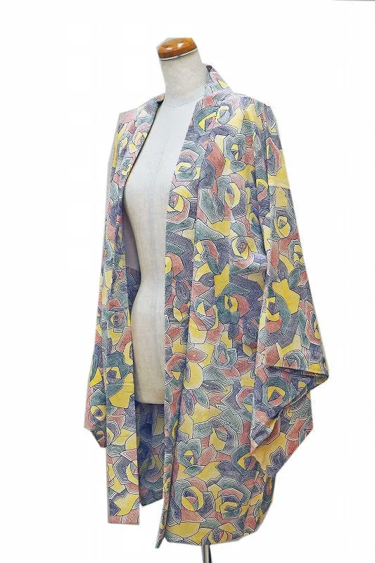 ha0055 haori - haorijJacket -   Japanese vintage jacket silk