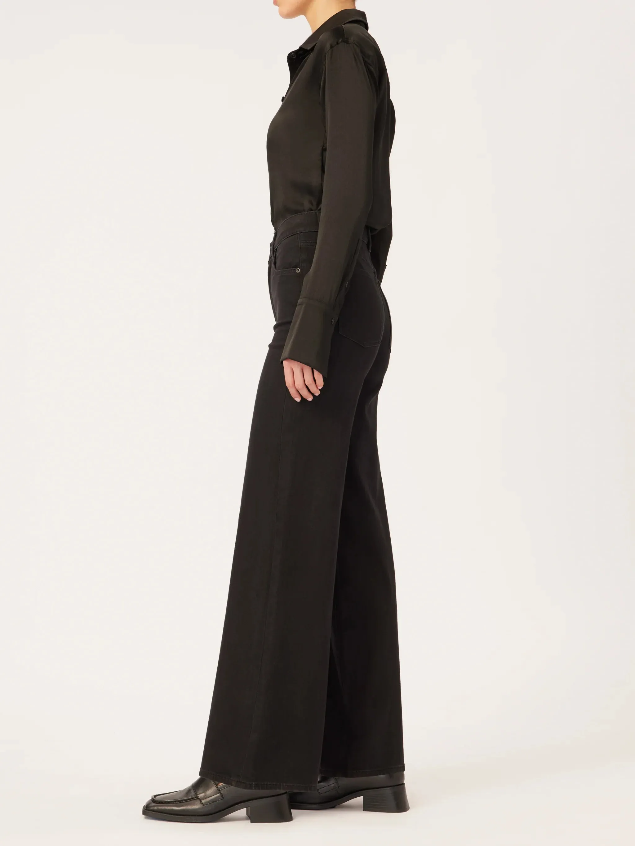 Hepburn Wide Leg - Jet Black