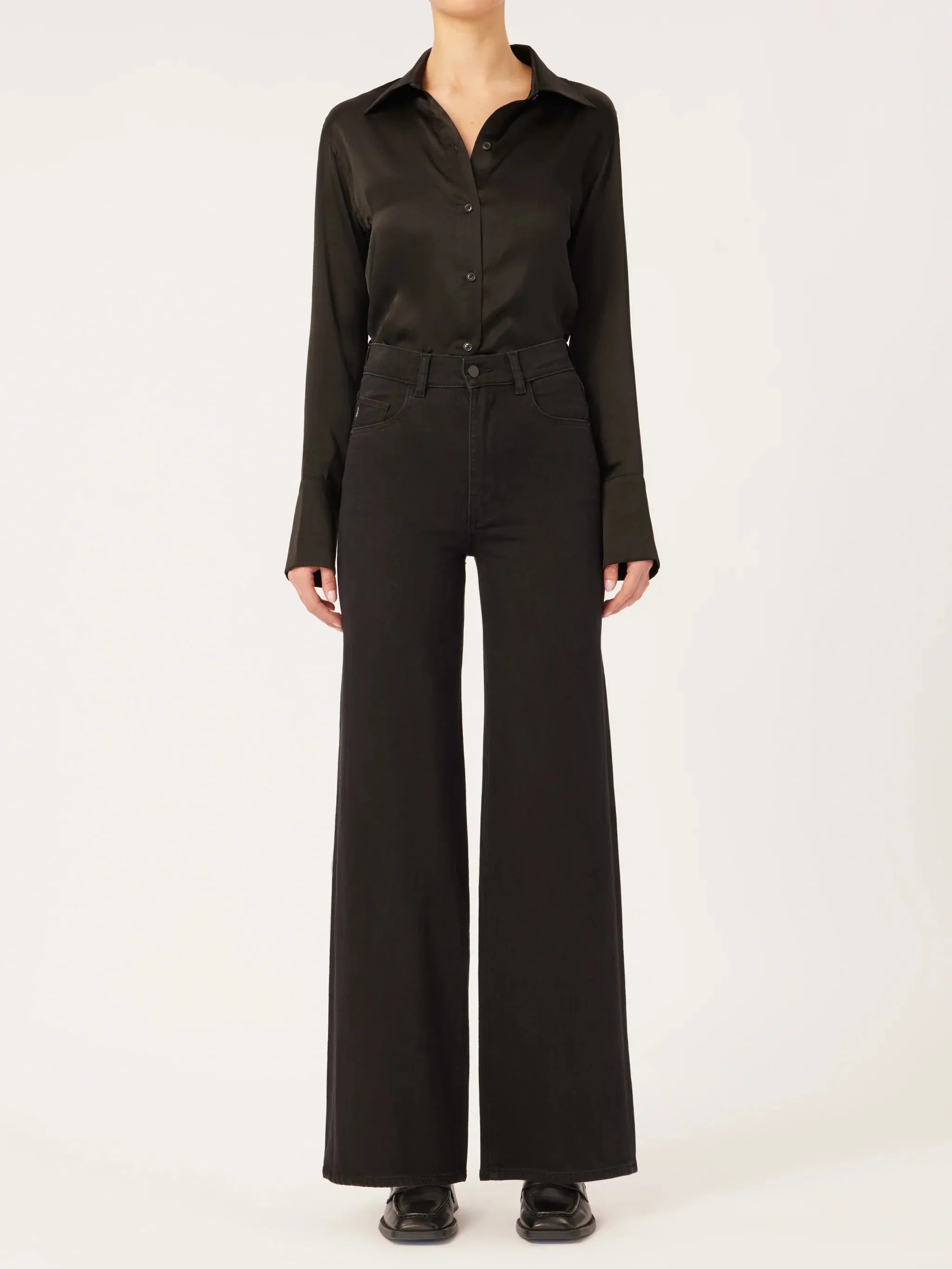 Hepburn Wide Leg - Jet Black