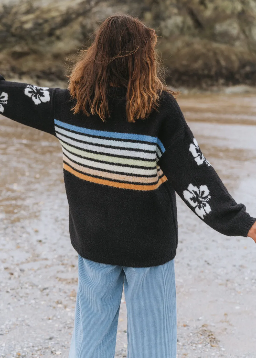 High Tide Hibiscus Stripe Jumper