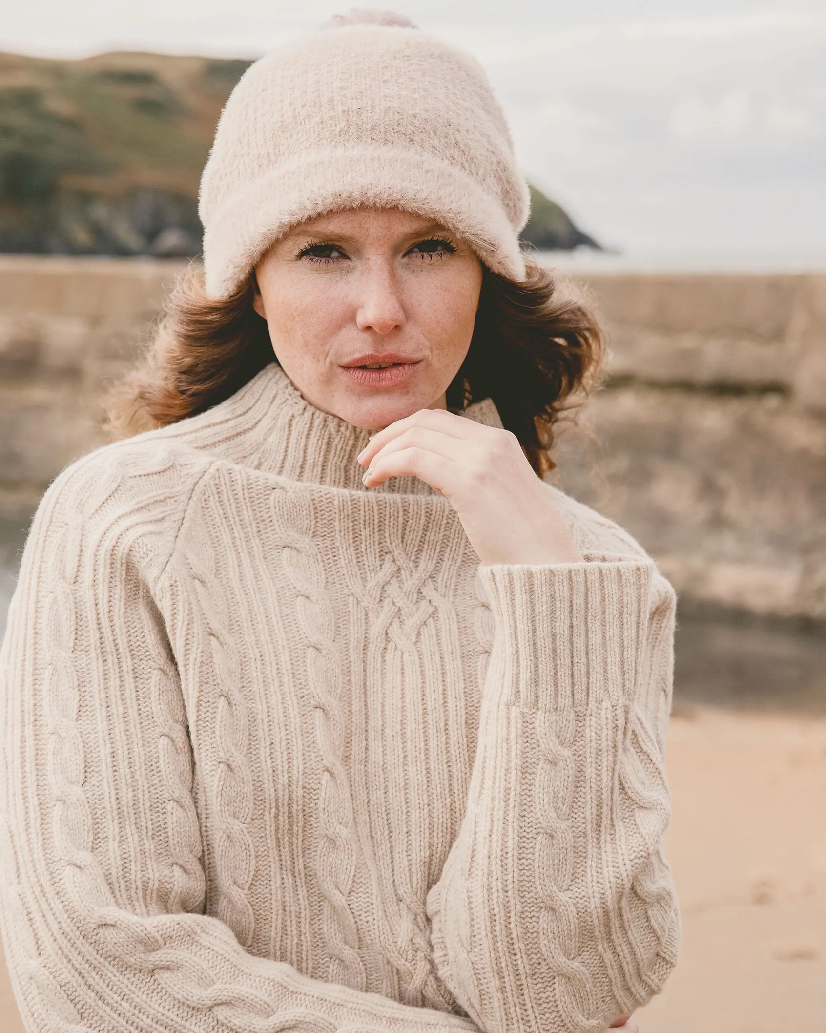 Holebrook Inger cable knit Sand