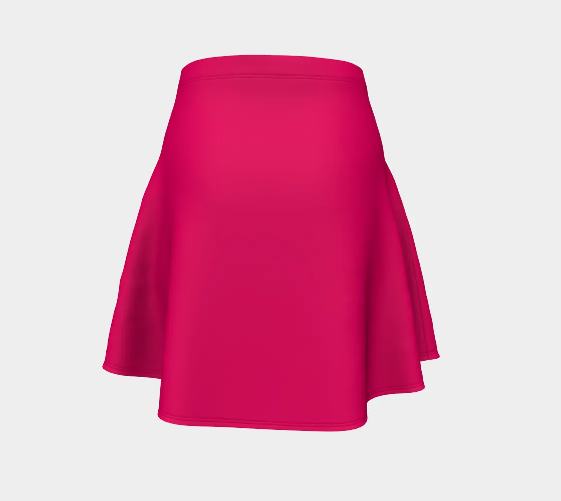 Hot Pink Flare Skirt