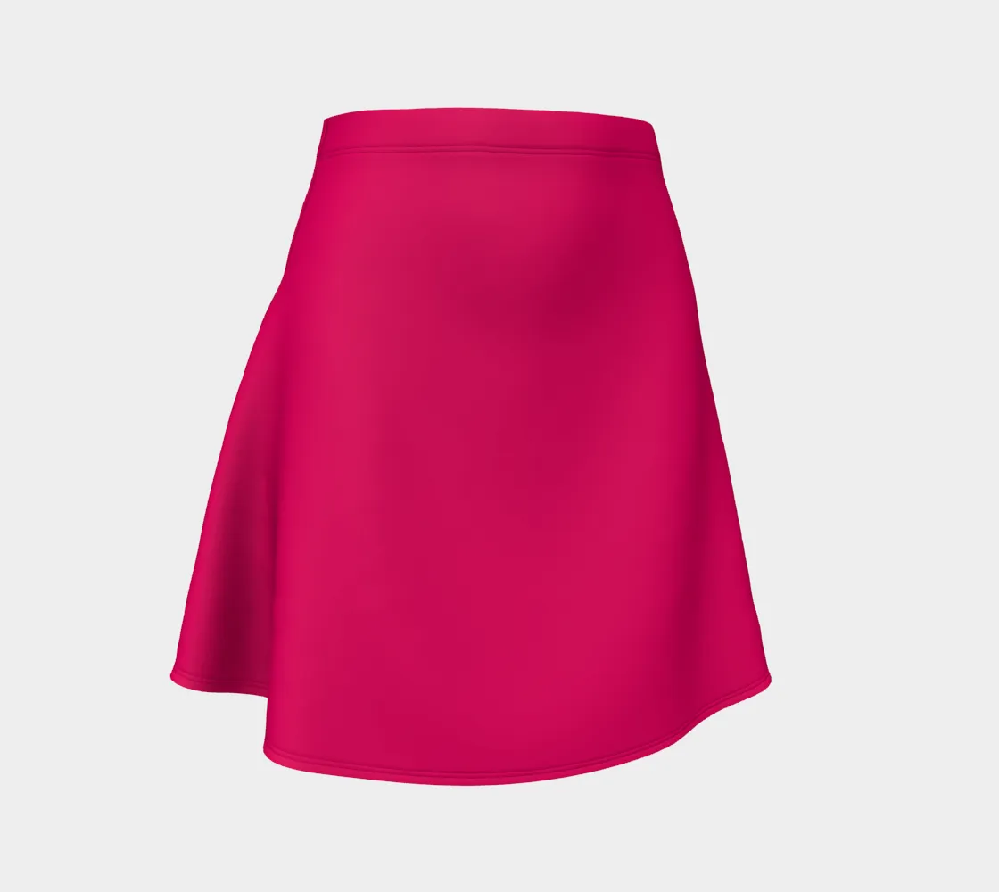 Hot Pink Flare Skirt