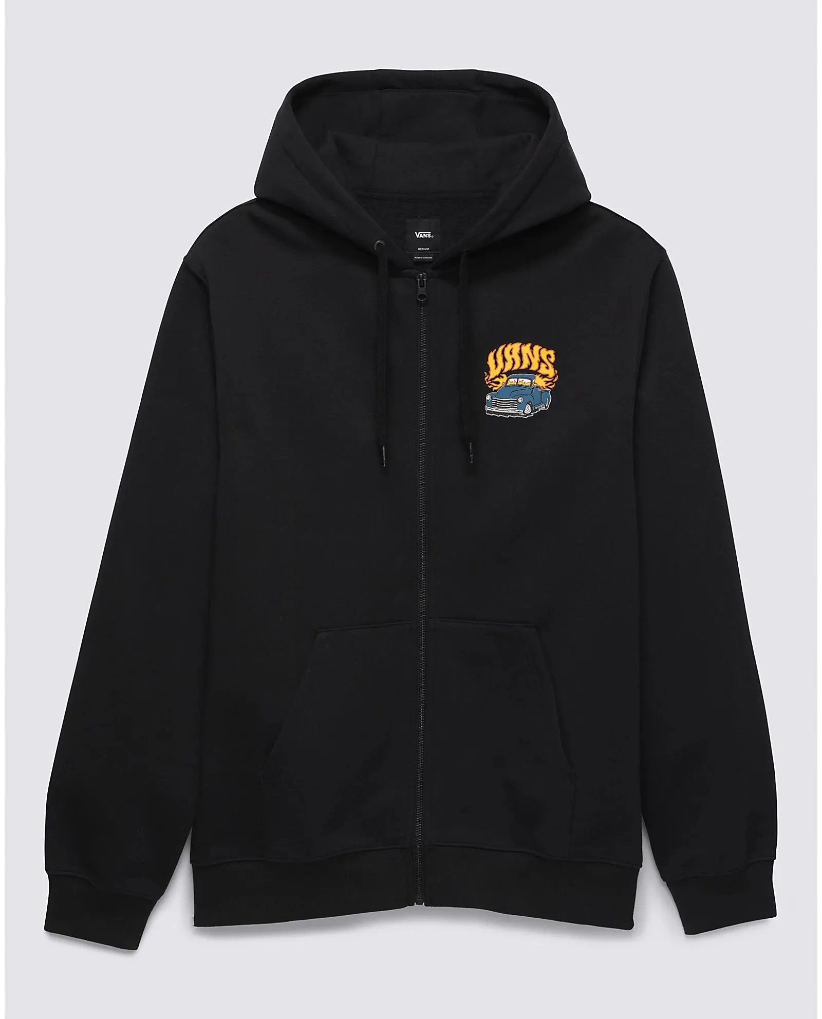 Hot Rod Black Zip Up Hoodie