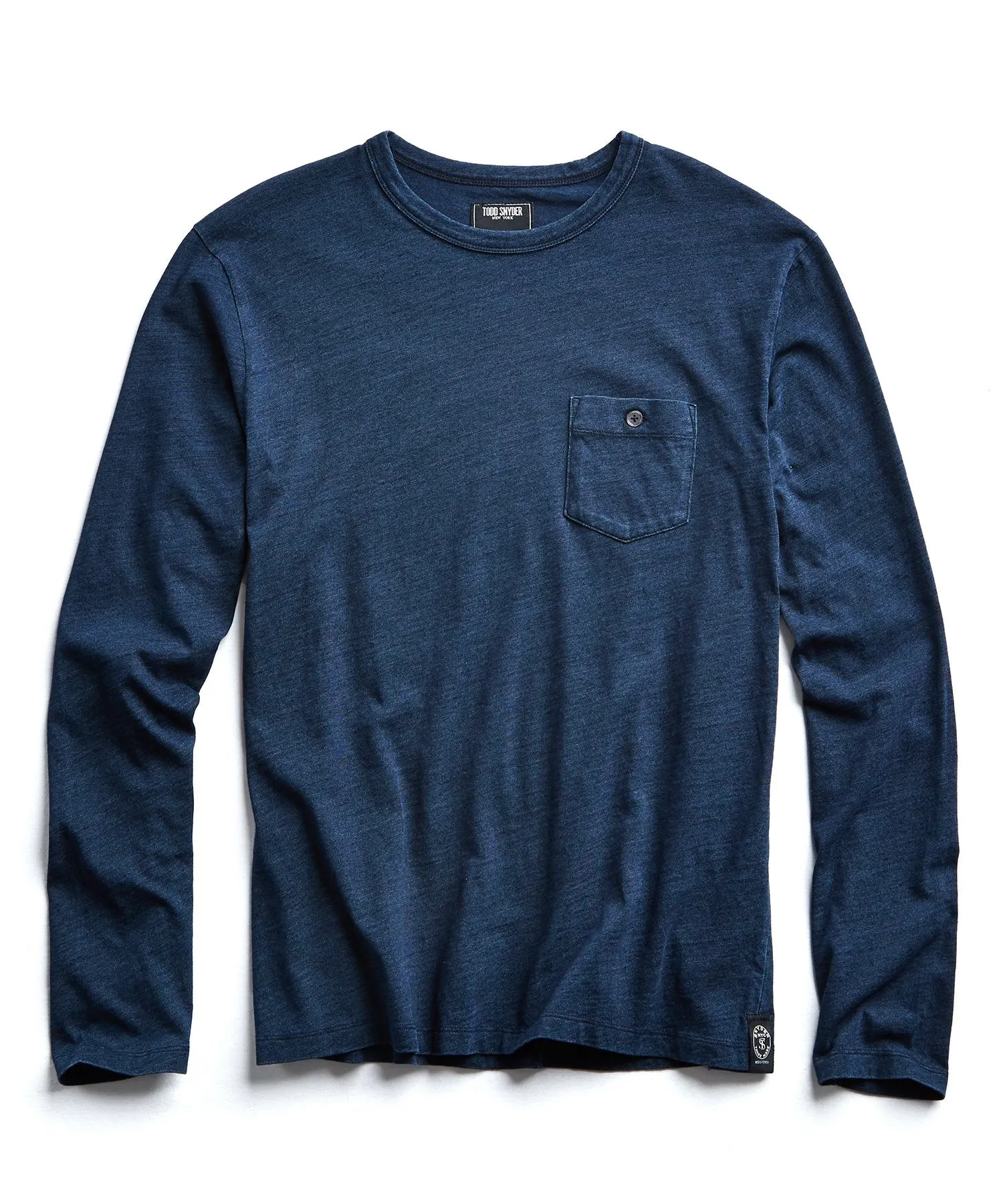 Indigo Slub Jersey Long Sleeve T-Shirt