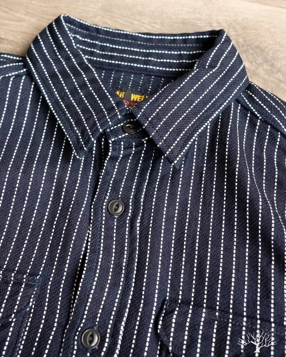 Indigo Stripe Selvedge Heavy Flannel