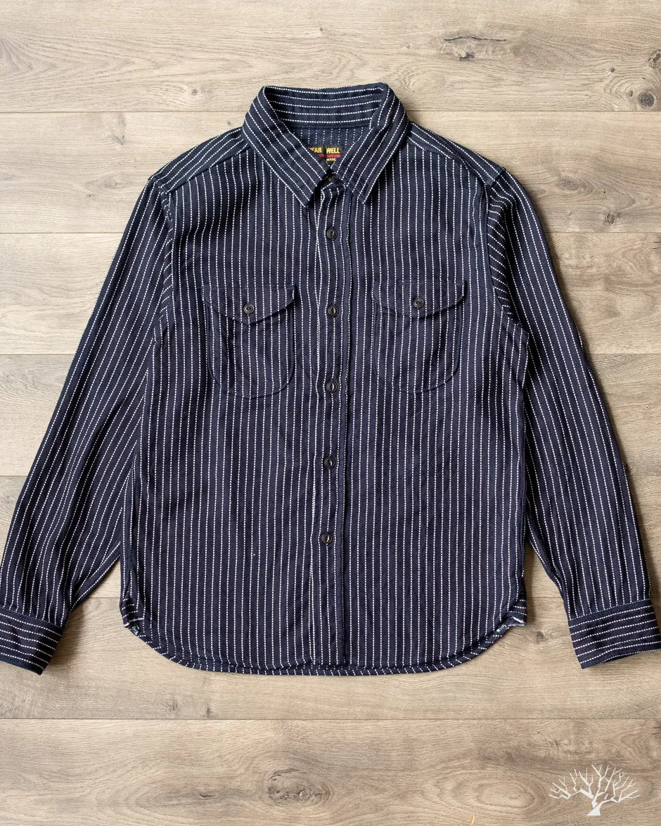 Indigo Stripe Selvedge Heavy Flannel