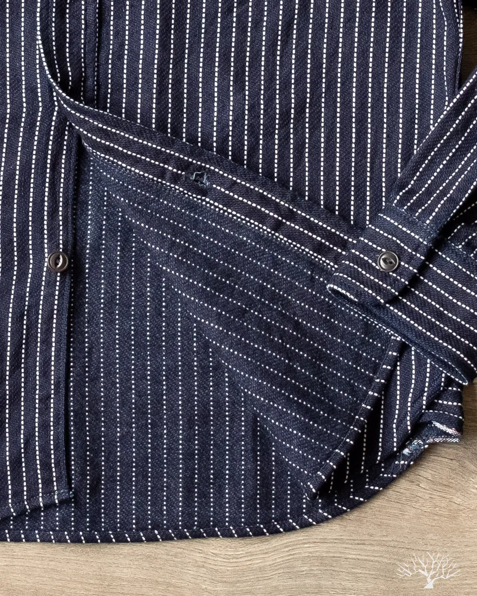 Indigo Stripe Selvedge Heavy Flannel