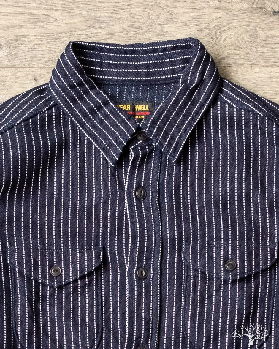 Indigo Stripe Selvedge Heavy Flannel