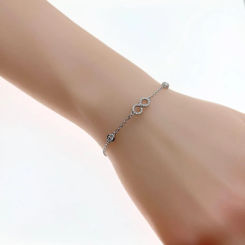 Infinity Cubic Zirconia Bracelet