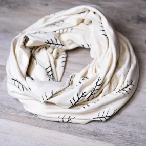 Infinity Scarf - Winter Forest Ivory