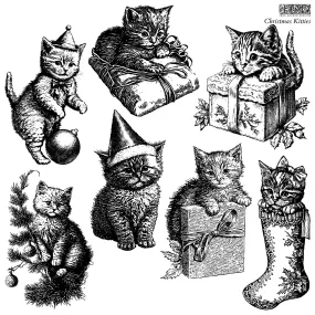 Iron Orchid Designs Christmas Kitties | IOD Decor Stamp