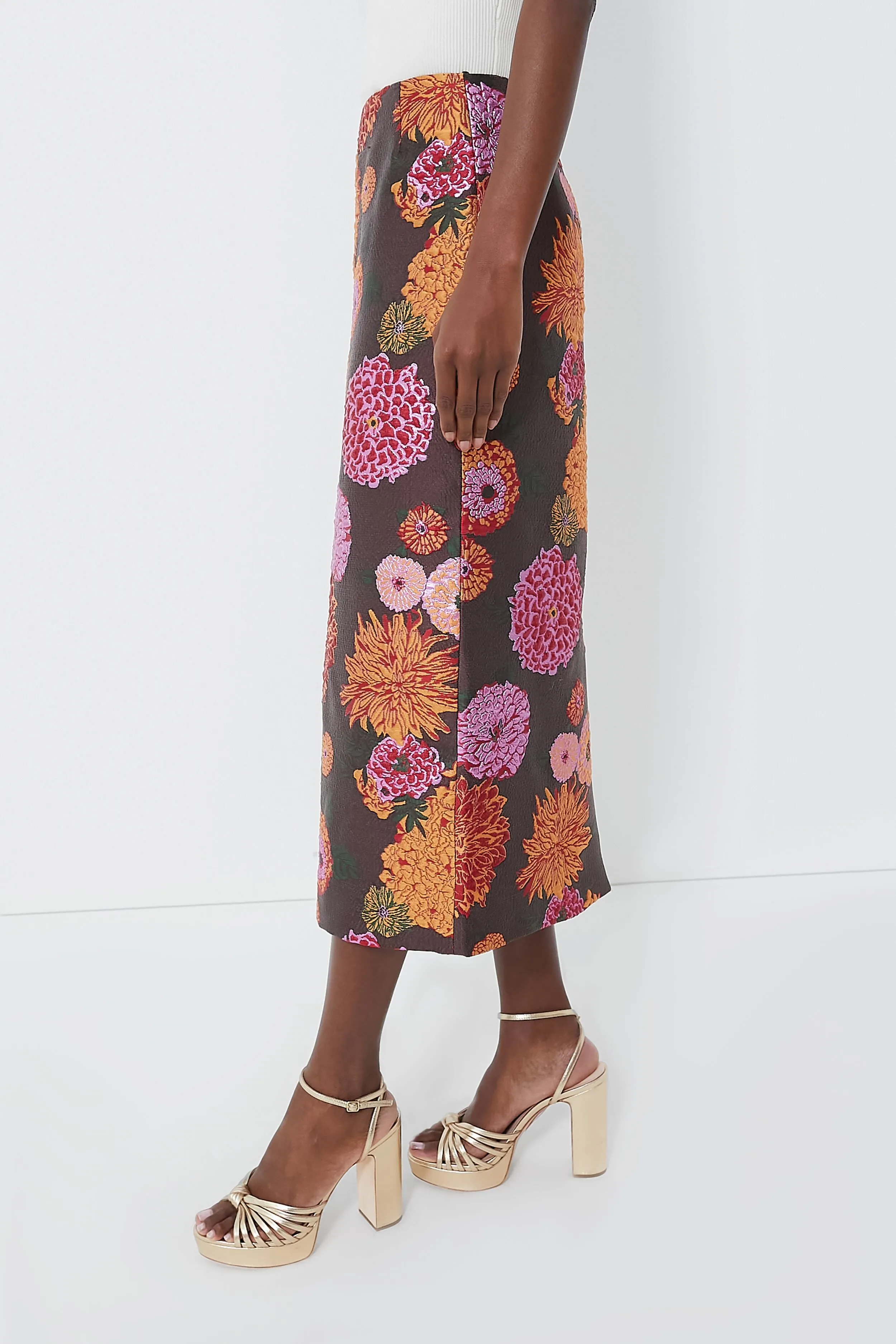 Jacquard Gyn Pencil Skirt