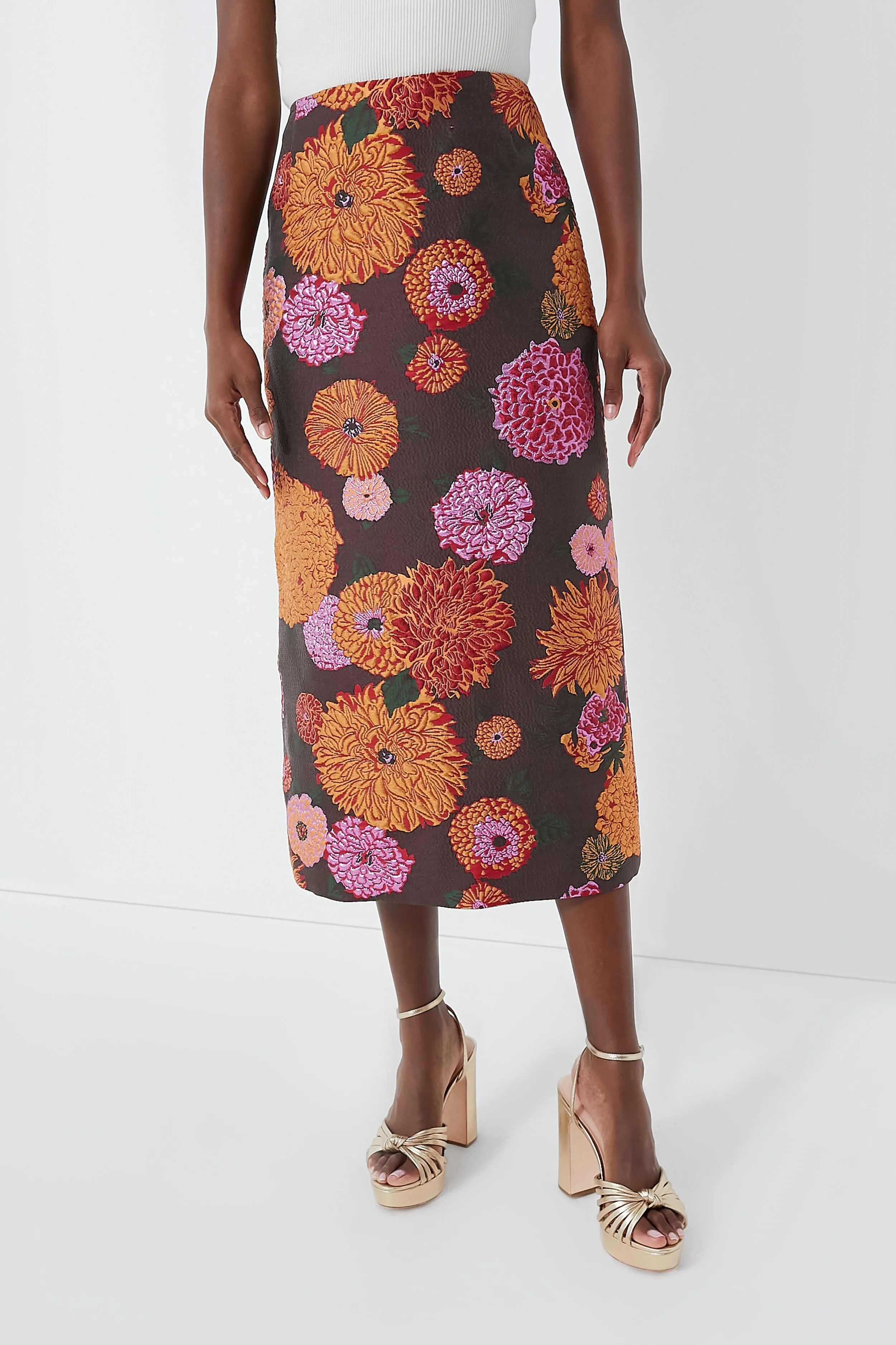 Jacquard Gyn Pencil Skirt