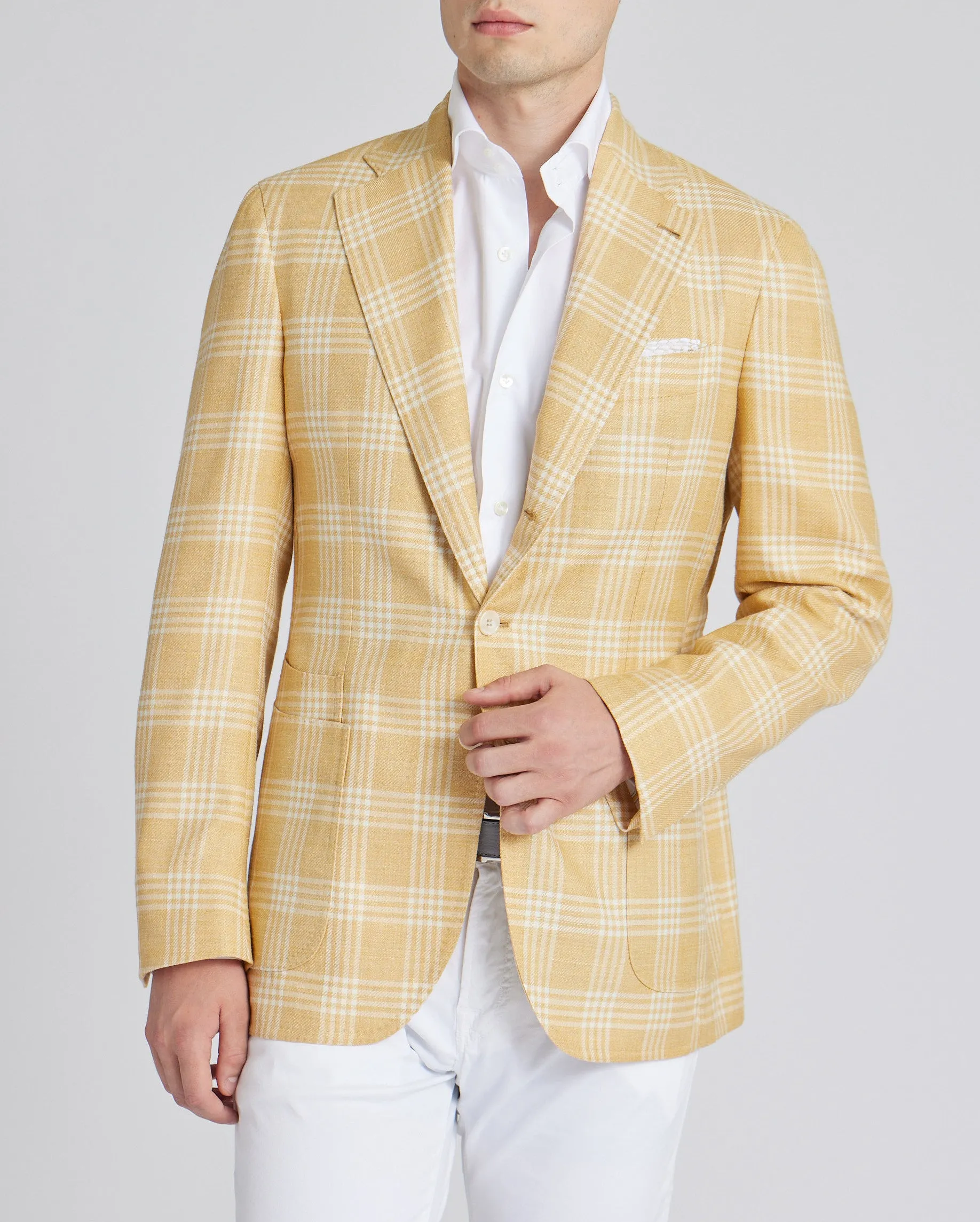 James Jacket in Yellow Glen Plaid