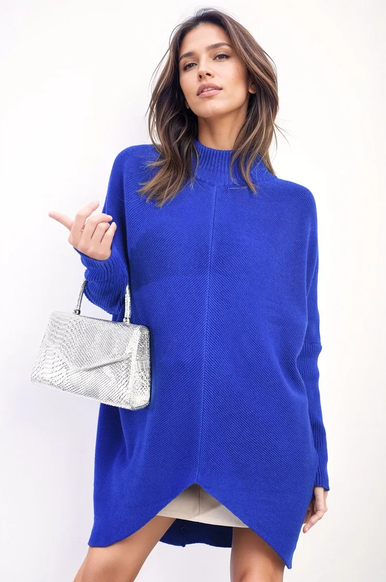 Janiyah Turtle Neck Longline Knitted Jumper