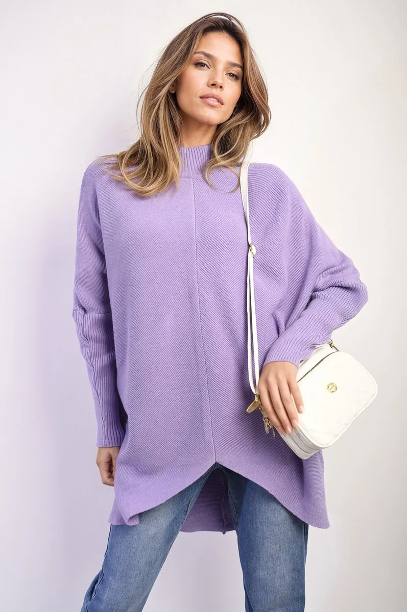 Janiyah Turtle Neck Longline Knitted Jumper