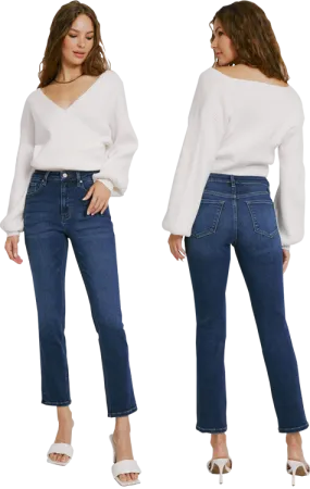 Kancan Jeans High Rise Slim Straight