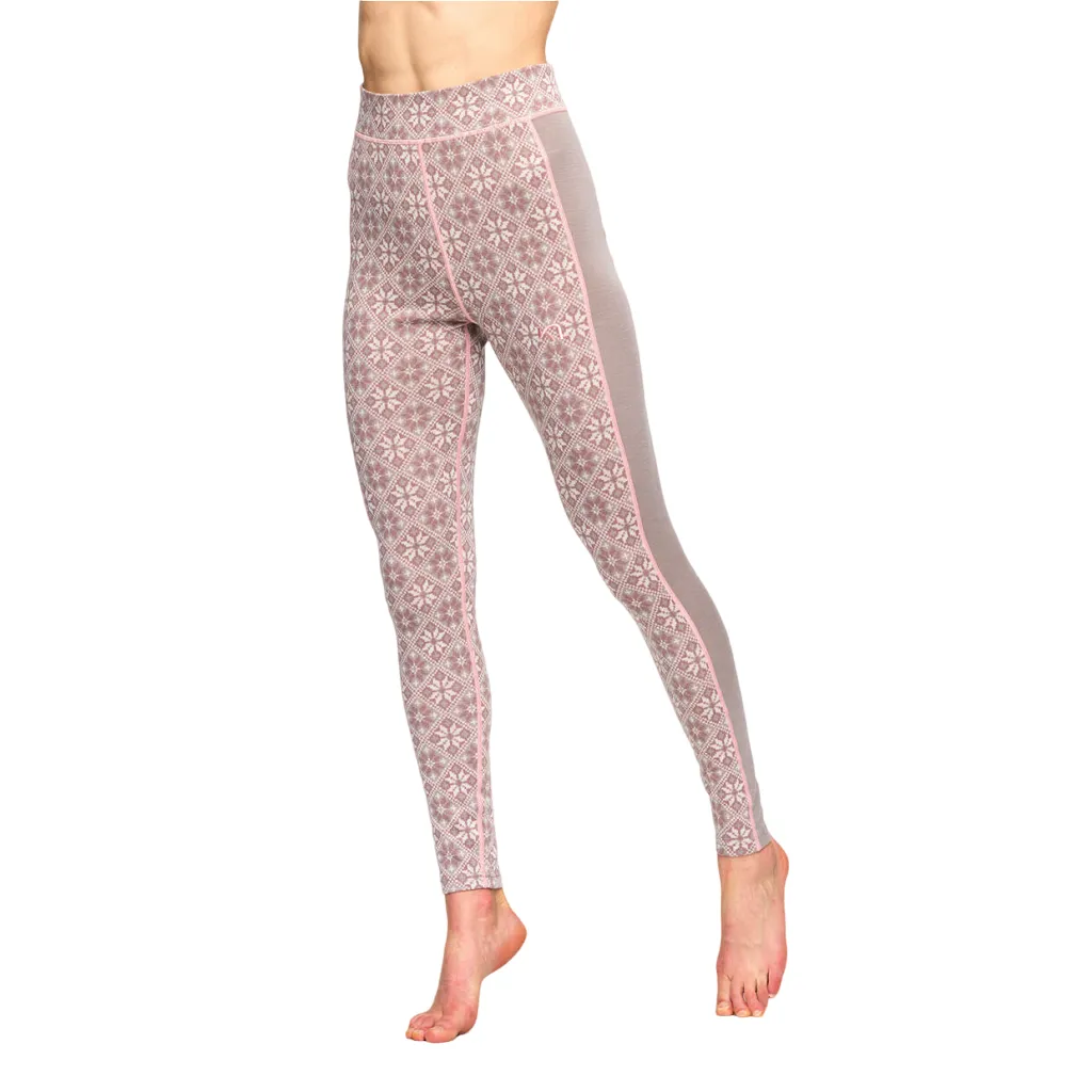 Kari Traa Women's Rose High Waisted Baselayer Pants - 100% Merino Wool