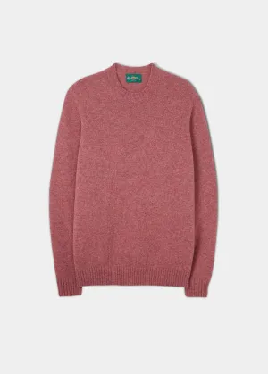 Kinnadie Supersoft Shetland Jumper In Red Clover- Regular Fit