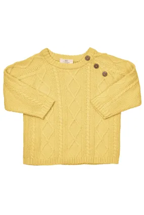 KNITTED JUMPER - LT. YELLOW