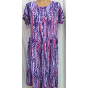 (L4) DAINTREE - LILAC - Budget Split Back Day Dress