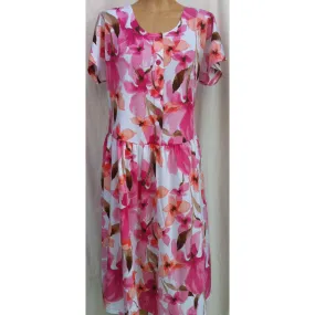 (L4) INGRID - PINK - Budget Split Back Day Dress