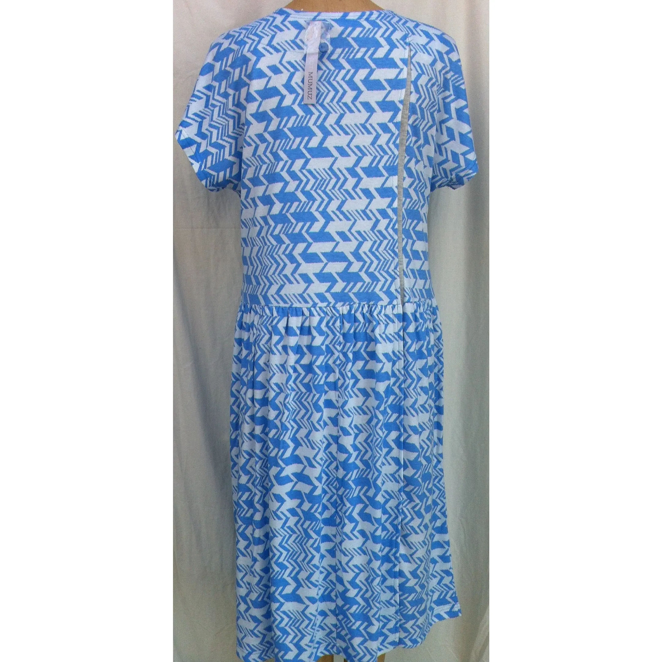 (L4) MANHATTAN - FRENCH BLUE - Budget Split Back Day Dress