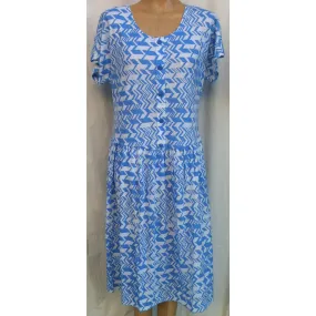 (L4) MANHATTAN - FRENCH BLUE - Budget Split Back Day Dress