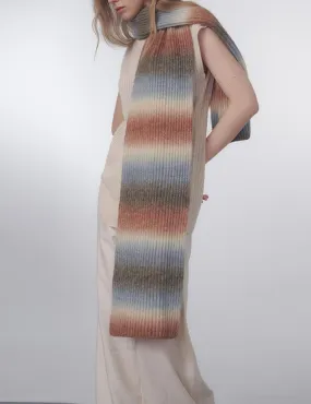 Ladies Gradient Color Block Soft Scarf YW3024