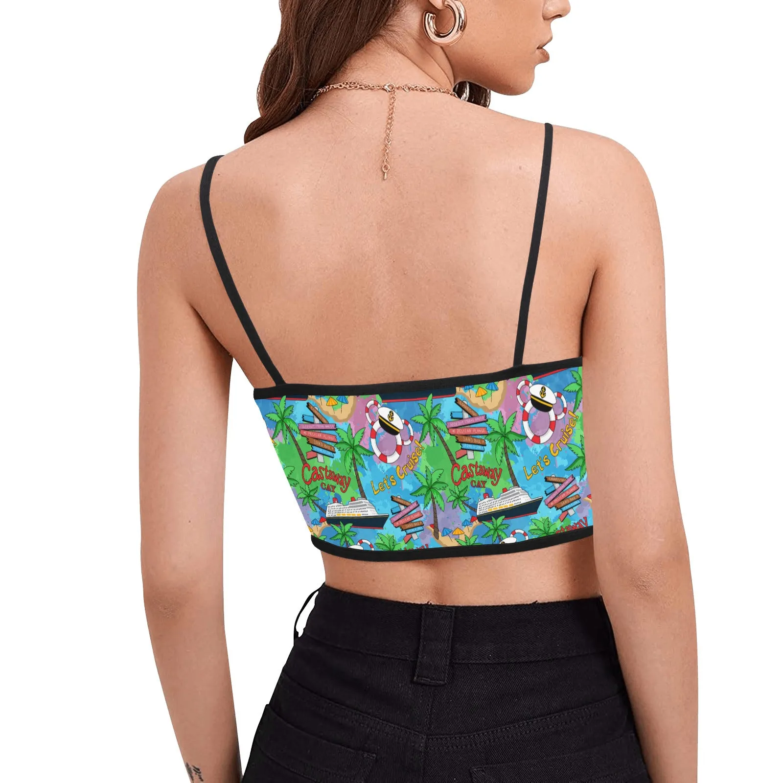 Let's Cruise Women's Spaghetti Strap Crop Top